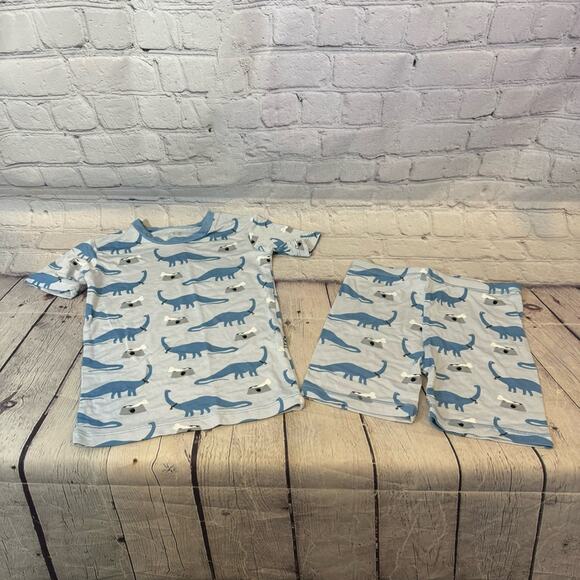 Kickee Pants Dinosaur Pet Bamboo Short Set - Picture 1 of 3